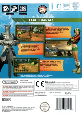 Battalion Wars 2 box cover back